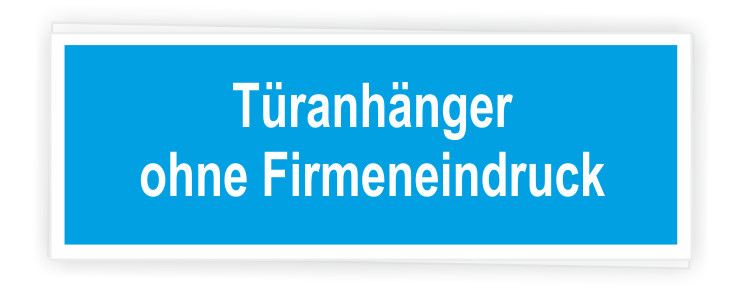 Türanhänger ohne Firmeneindruck Türanhänger ohne Firmeneindruck
