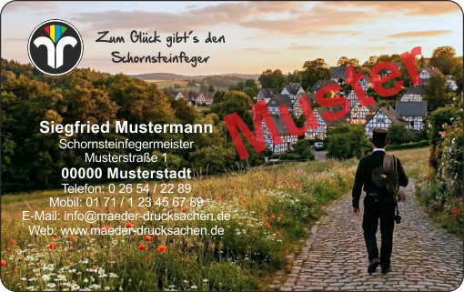 Kalender "2027" im Scheckkartenformat, Standardmotiv