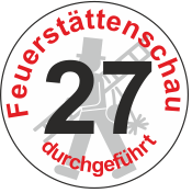 Jahreszahl - Etiketten "2027" "Feuerstättenschau durchgeführt" Jahreszahl - Etiketten "2027" "Feuerstättenschau durchgeführt"