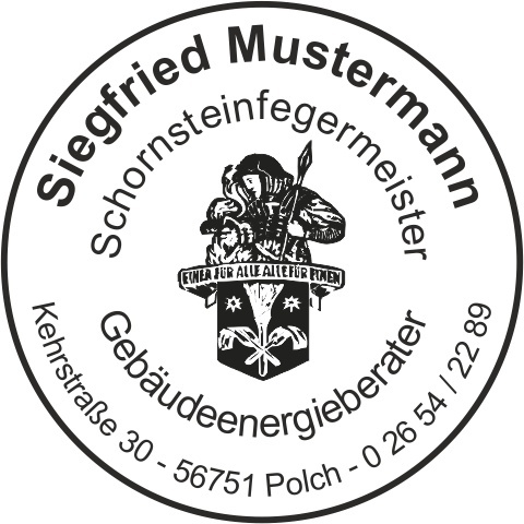 Holzstempel, Emblem "Florian"  RUND