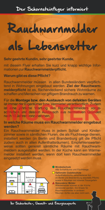 Kompakt-Flyer "Rauchwarnmelder", ohne Firmeneindruck