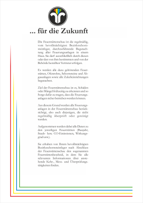 Schriftverkehrmappen / Kundenmappen "Feuerstättenschau"
