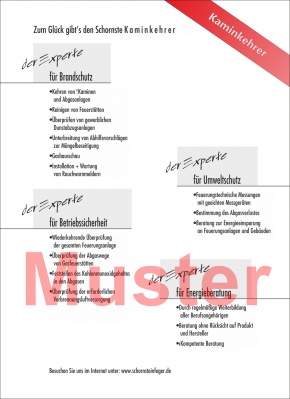 Schriftverkehrmappen / Kundenmappen "Kaminkehrer"